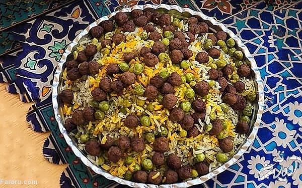طرز تهیه نخود فرنگی پلو ساده و خوشمزه؛ با مرغ یا با گوشت کوفته قلقلی